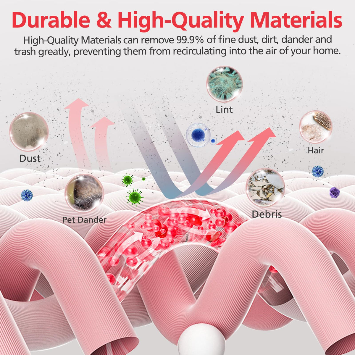 Ecleanfy 3D AirClean FJM bag with white filter sleeve ready for use, strong seals
