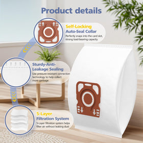 Ecleanfy 3D-expanded capacity design saves trips to replace bags.