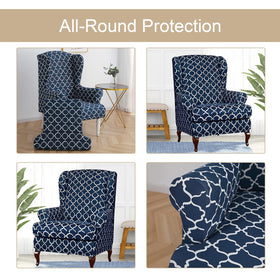 Eco-Ancheng Wingback Slipcover one-size-fits-most with adaptable dimensions