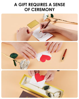 ECO SPACE certificate of authenticity included with the rose