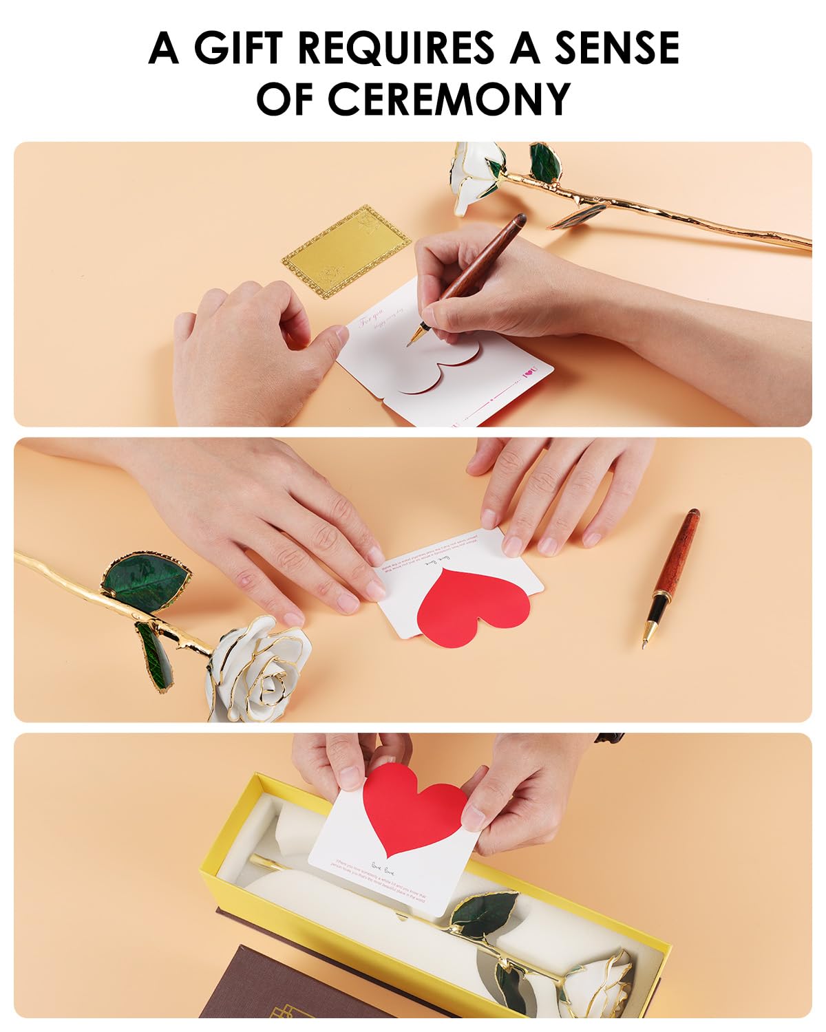 ECO SPACE certificate of authenticity included with the rose