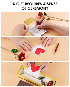 Eco Space Gold Dipped Rose ideal for Valentine's Day, Mother's Day, and anniversaries.