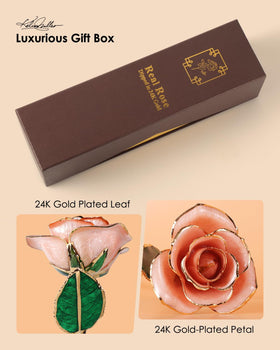 Eco Space Gold Dipped Rose on display, elevating home decor with timeless elegance.