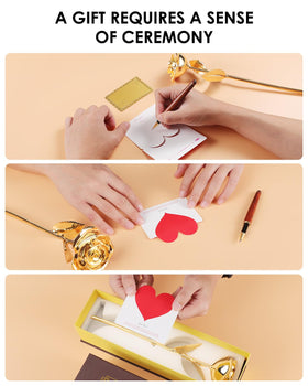 Eco Space ready-to-gift rose displayed with minimal packaging.