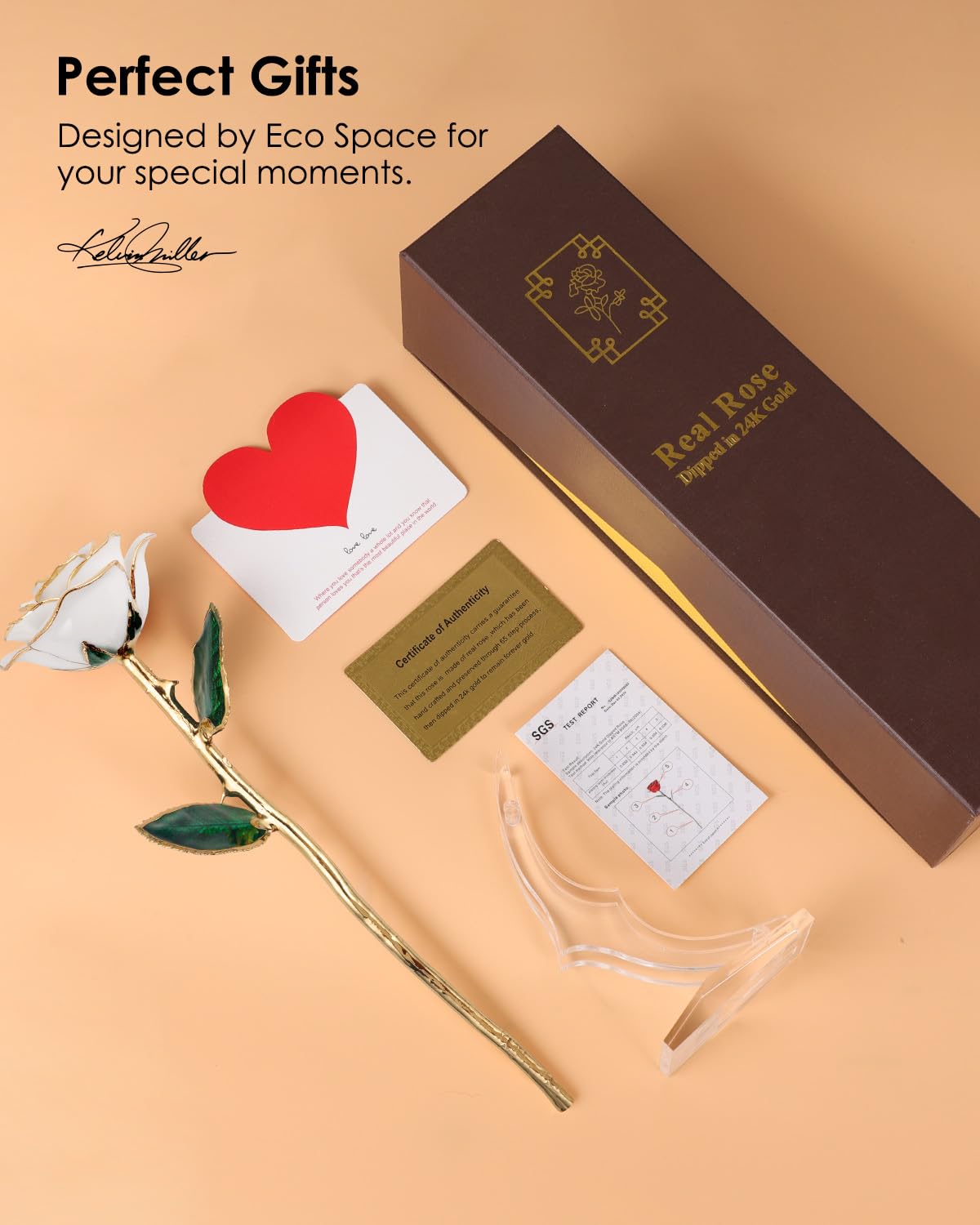 ECO SPACE shake-proof gift box protects the rose during gifting