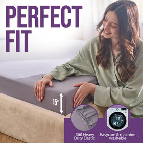 EcoHeal fabric close-up shows durable silver fiber weave and breathable texture.