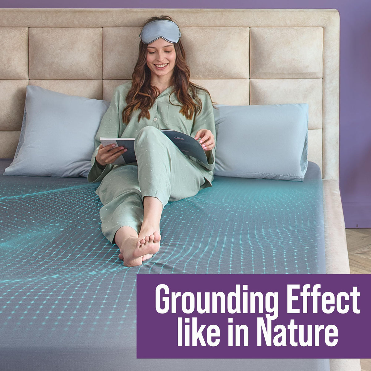 EcoHeal USA-designed grounding sheet fit for contemporary bedrooms.