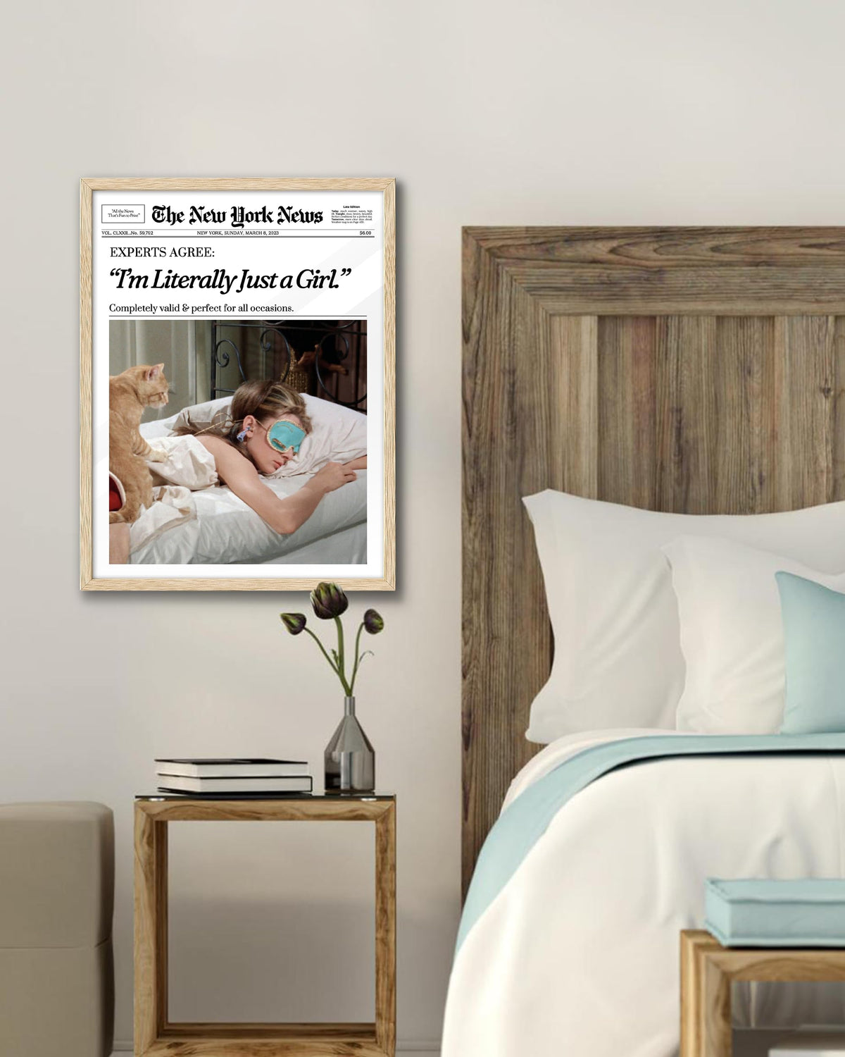 12x16 inch piece fits versatile wall placements.