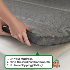 ECOHomes 3-seater pad keeps three-seat cushions anchored during use.