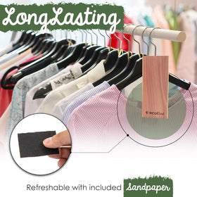 Versatile use in closets, drawers, shelves with cedar aroma.