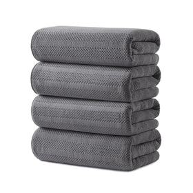 Ecolook 4-pack towels 31x63 inches offre full-body coverage with plush feel.