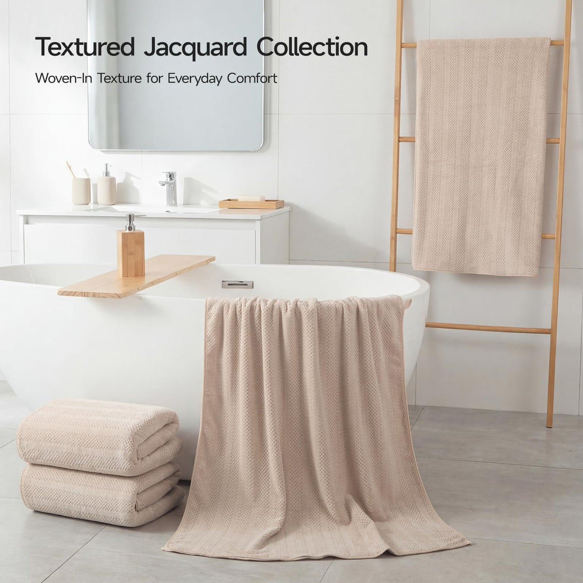 ecolook bath towel soft coral fleece delivers lightweight, skin-friendly comfort for a relaxing shower.