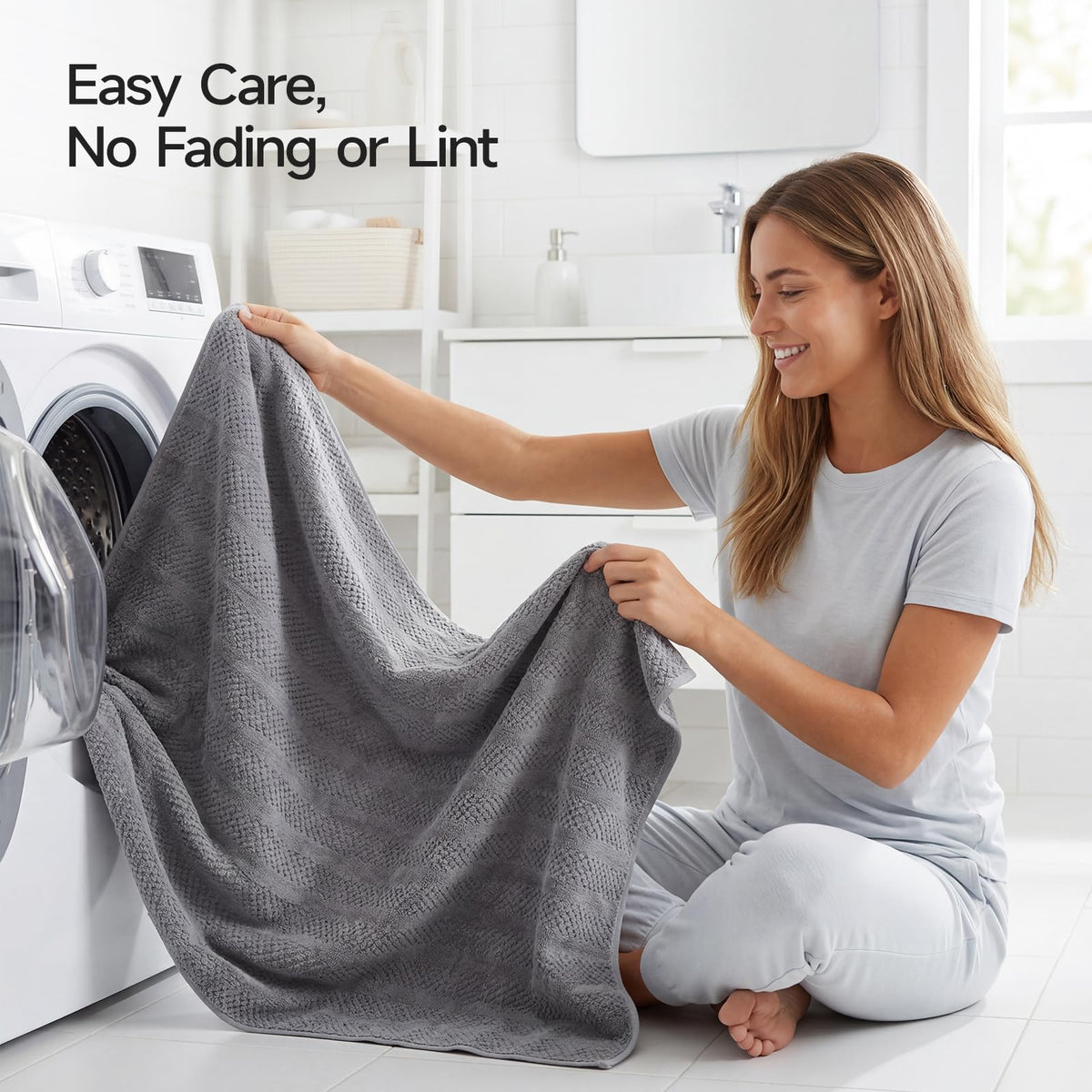 Set of four ecolook towels shown together for home use.