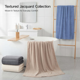 ECOLOOK soft coral fleece towel with gentle skin-friendly texture