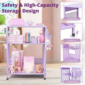 ECOLOVI Kids Nightstand compact dimensions fit into tight corners.