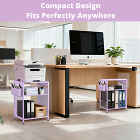 ECOLOVI Kids Nightstand purple finish brightens rooms with durable, kid-friendly color.