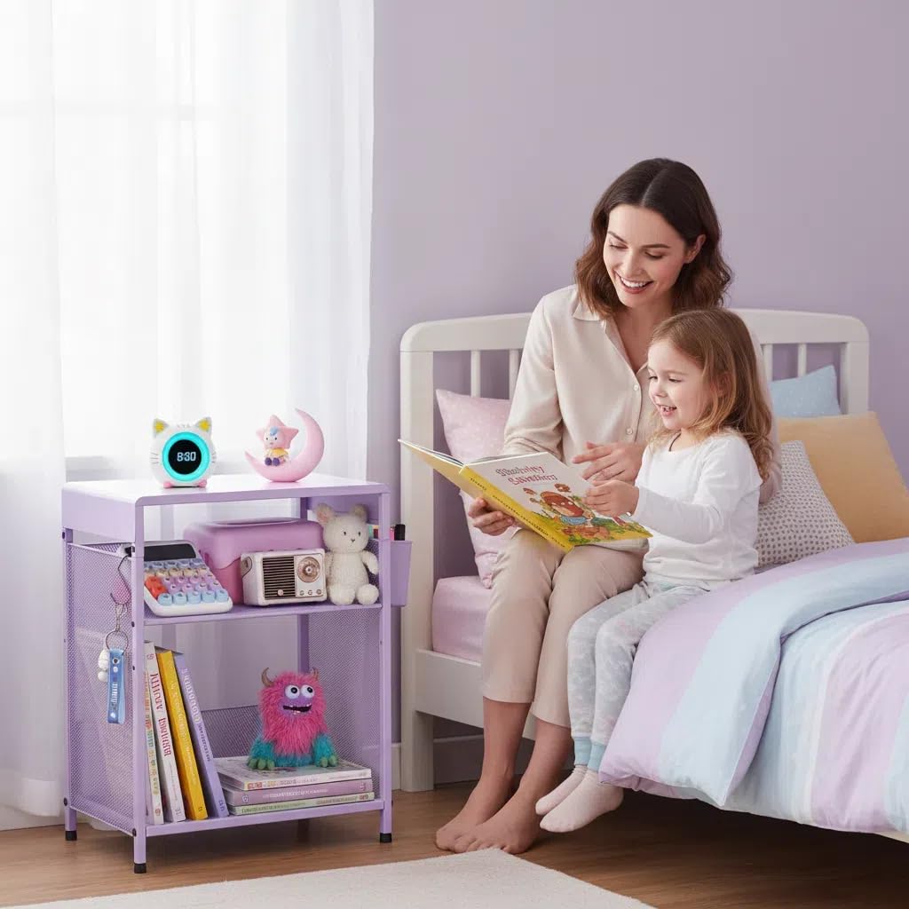 ECOLOVI Kids Nightstand tool-free assembly saves time.