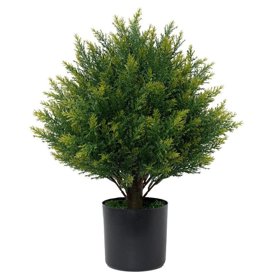 ECOLVANT artificial topiary ball tree on a sunny porch for year-round curb appeal