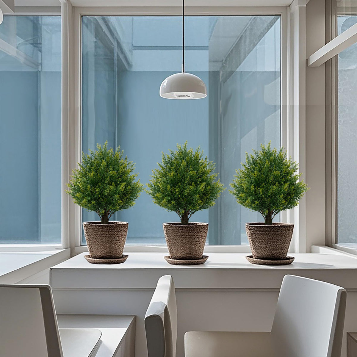 ECOLVANT topiary ball tree features UV protection for outdoor use