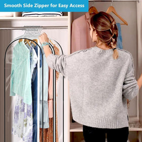 ECOMAID smooth side zipper provides quick access to stored garments.