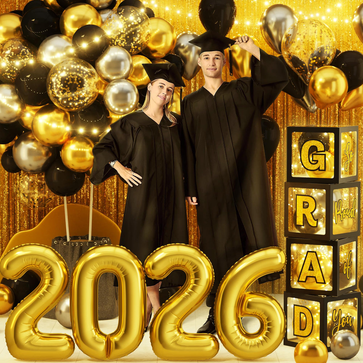 Ecomore 2026 foil balloon adds a bold milestone centerpiece for graduation parties.