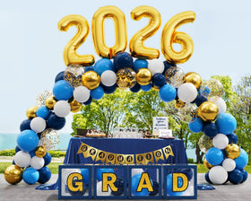 Ecomore 2026 foil balloons add metallic highlights to the milestone.