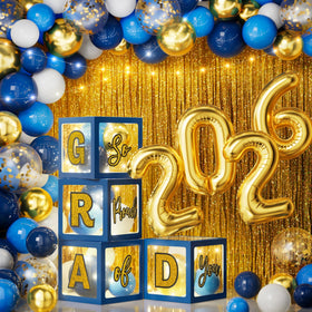 Ecomore 2026 graduation boxes in blue provide a stylish centerpiece with easy setup.
