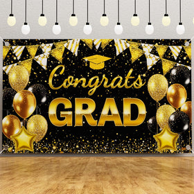 Ecomore garland 16ft black gold—quickly creates a festive frame.