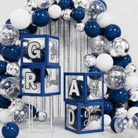 Ecomore grad letter blocks feature GRAD and so proud of you.