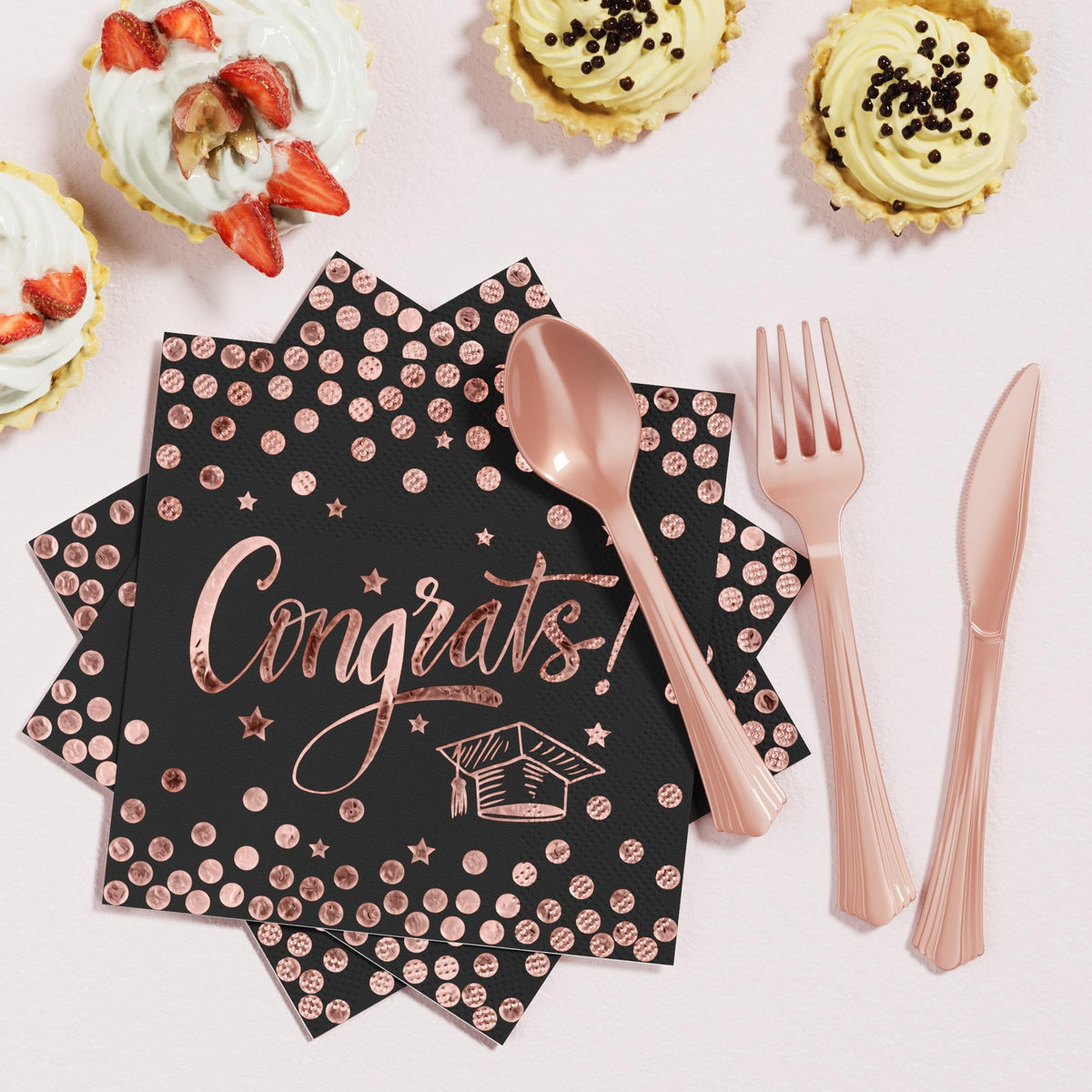 Ecomore 7inch dessert plates coordinate with the theme for treats
