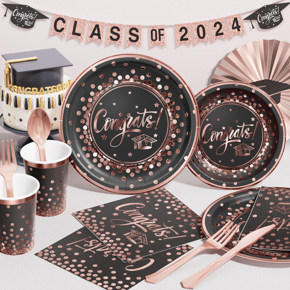 Ecomore 68-piece balloon kit adds rose gold accents for festive decor