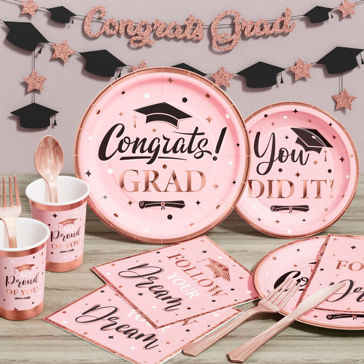 Ecomore graduation dessert plates 7inch elevate dessert presentation.