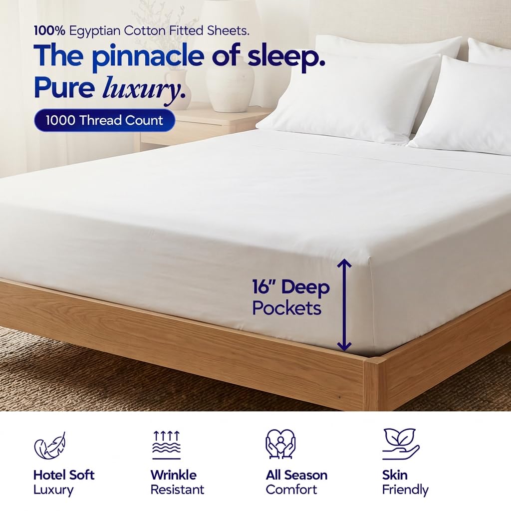 ECONEST LIVING cooling Egyptian cotton sheet helps you stay comfortable at night.