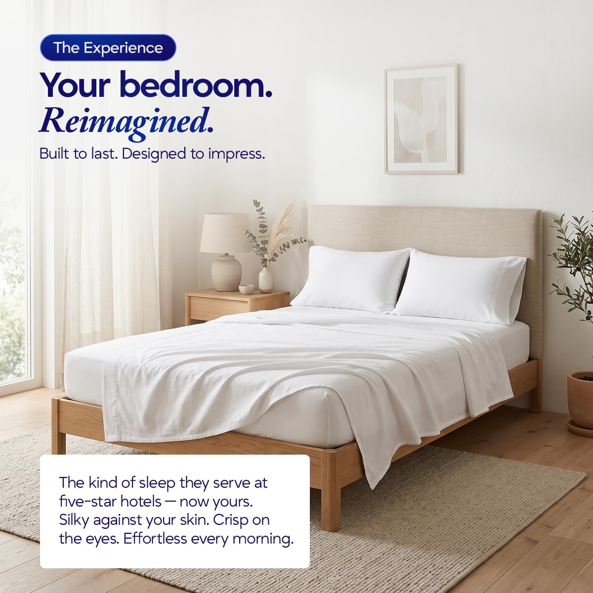 ECONEST LIVING easy bed-making twin-xl with deep-pocket.
