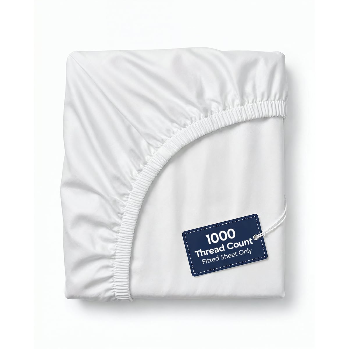 ECONEST LIVING Egyptian cotton fitted sheet queen with deep 16-inch pocket that stays on mattress.