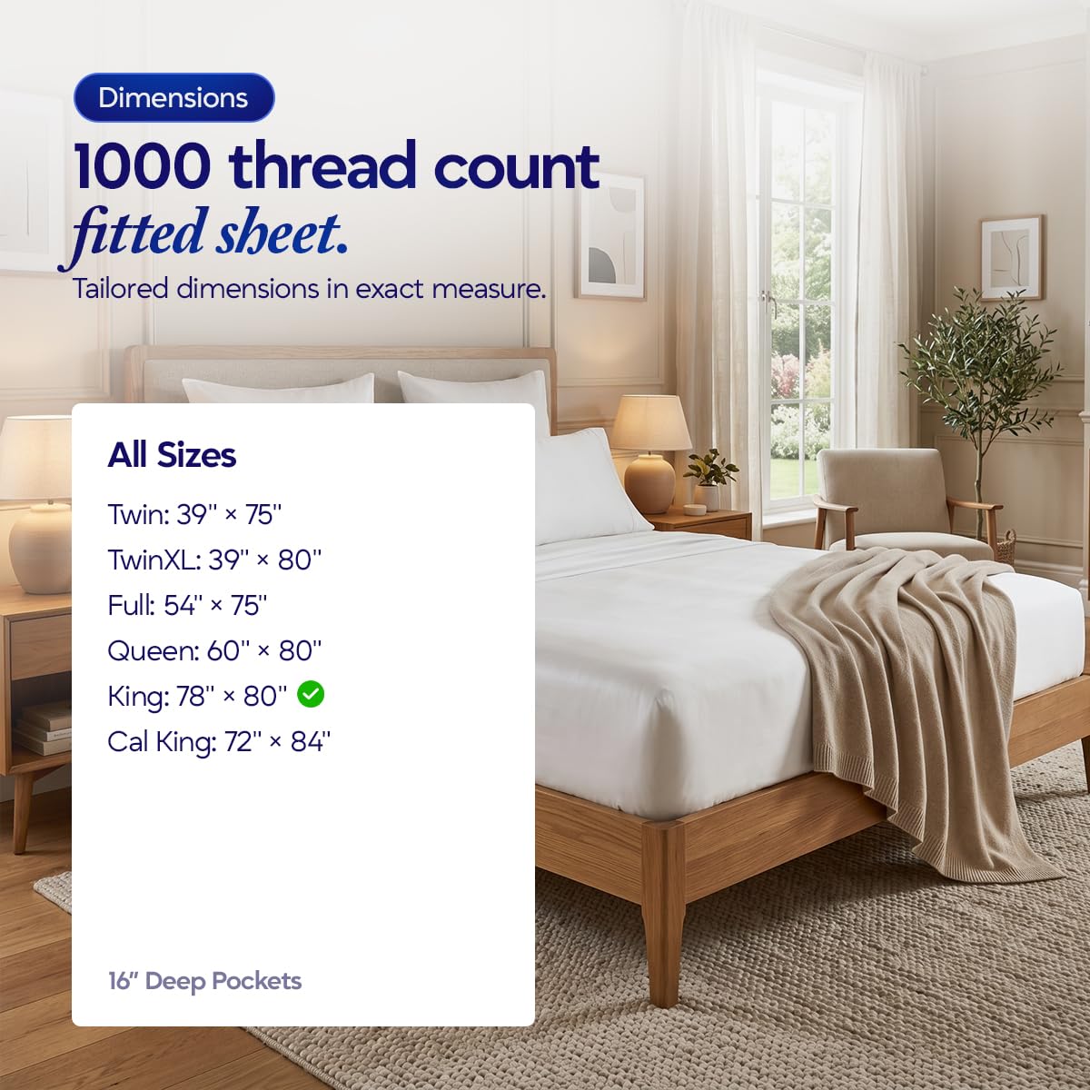 ECONEST LIVING long-staple cotton enhances durability and softens with washes.