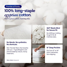ECONEST LIVING machine-wash care keeps Egyptian cotton vibrant.