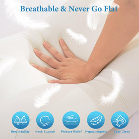 EcoPillo odor-free memory foam minimizes initial smell for immediate use