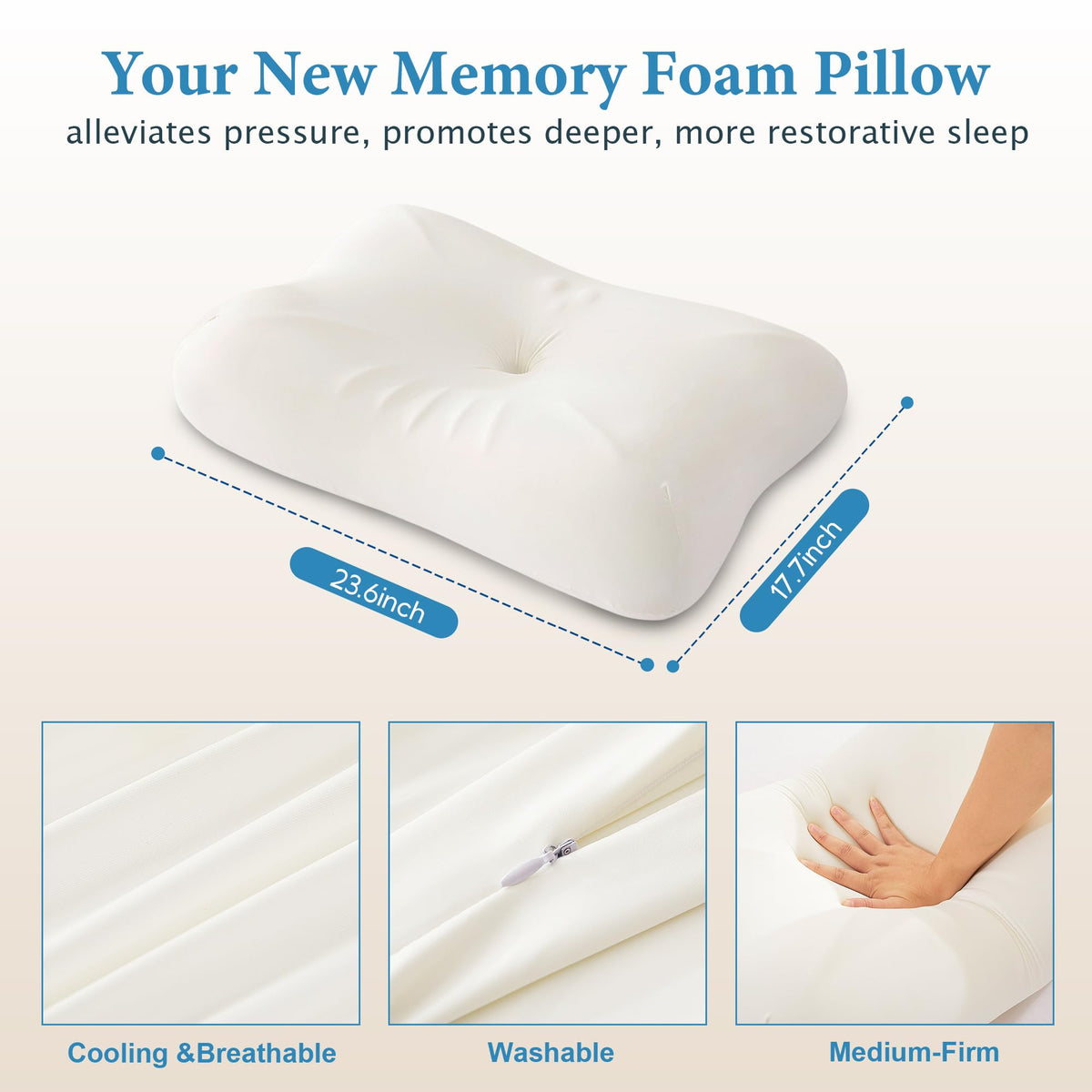EcoPillo pillow adapts to back, side, and stomach sleeping for versatile comfort