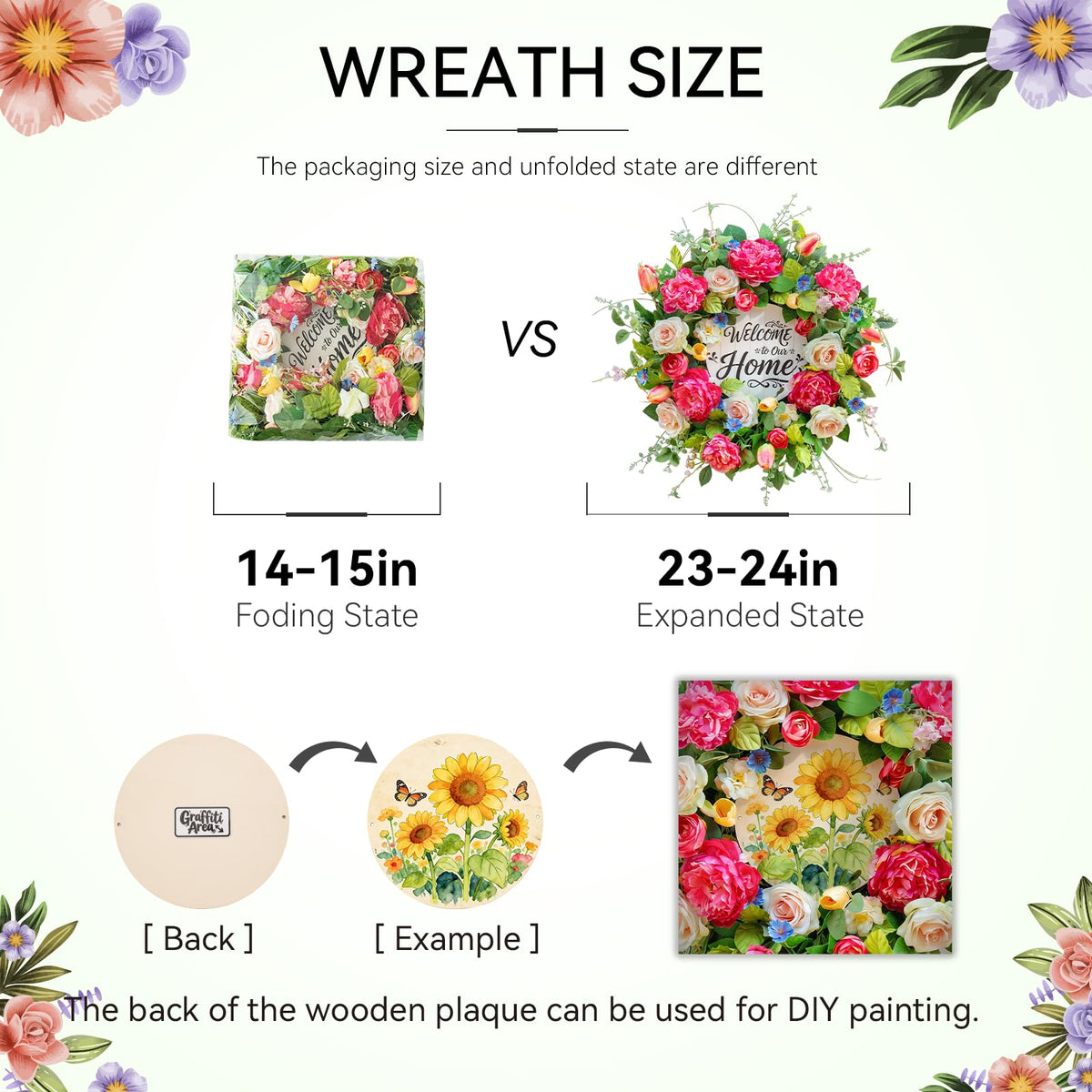 EcoRing artificial peony-tulip-rose arrangement preserves color and shape