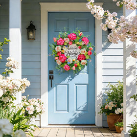 EcoRing DIY wooden welcome sign for personalized front décor