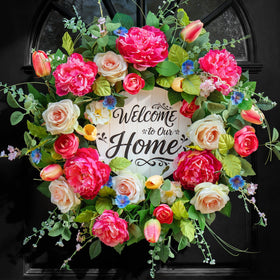 EcoRing large 24 inch wreath creates a stunning entrance