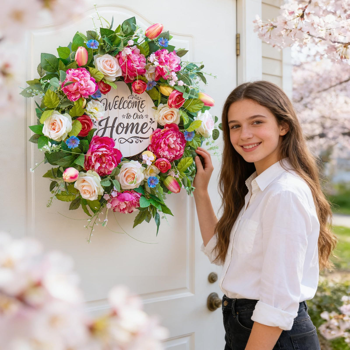 EcoRing wreath makes a thoughtful housewarming or Mother's Day gift