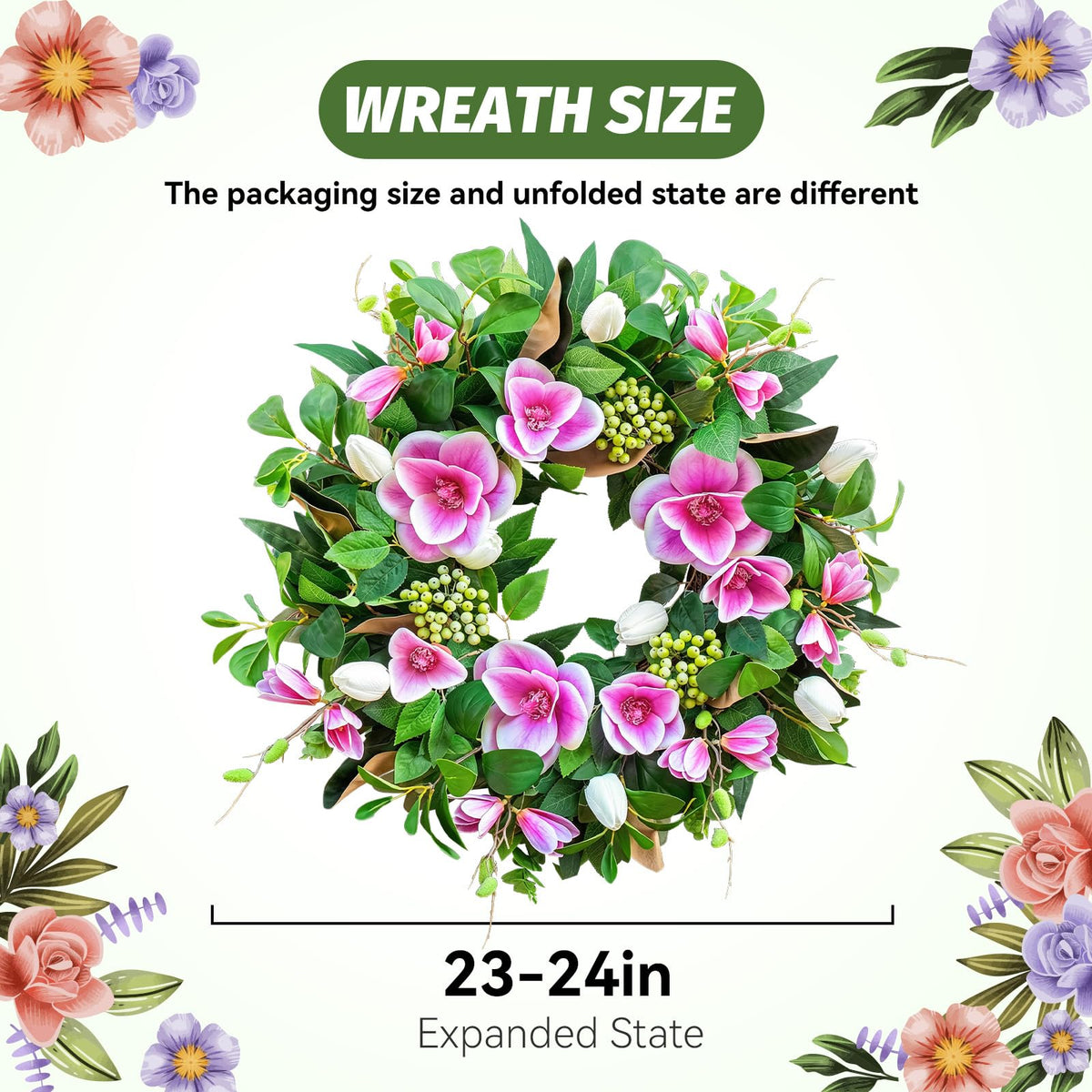 EcoRing wreath suited for spring to summer transitions