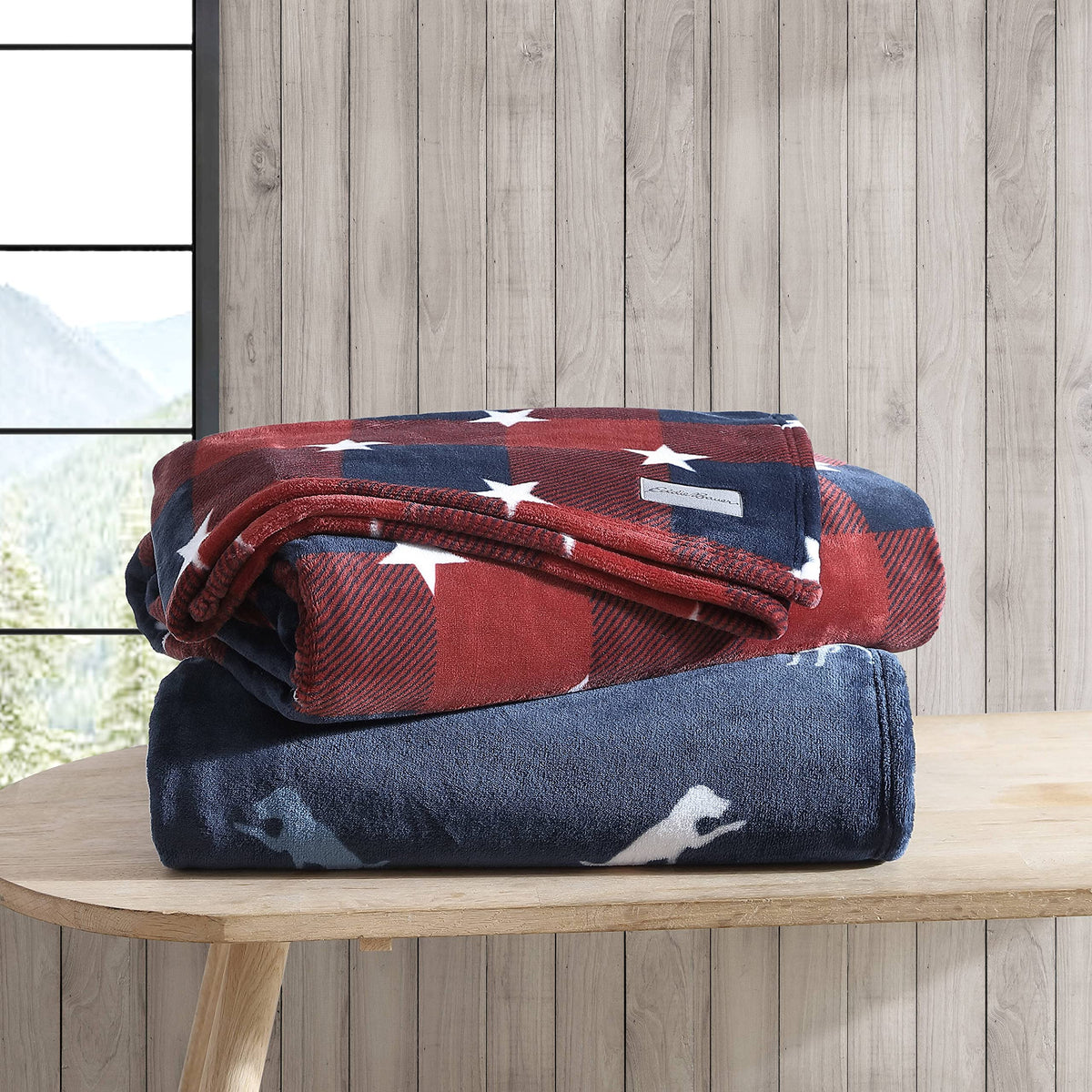 Eddie Bauer gift-ready throw blanket ideal for birthdays or housewarmings.