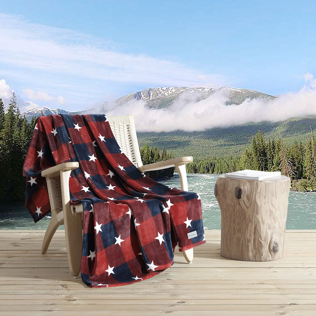 Eddie Bauer ultra-soft plush fleece close-up showing luxurious texture.