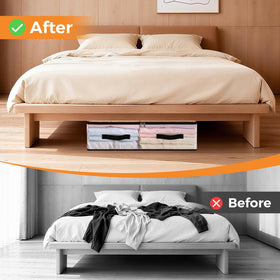 EdenDwell transparent storage for clothing and linens simplifies wardrobe planning.