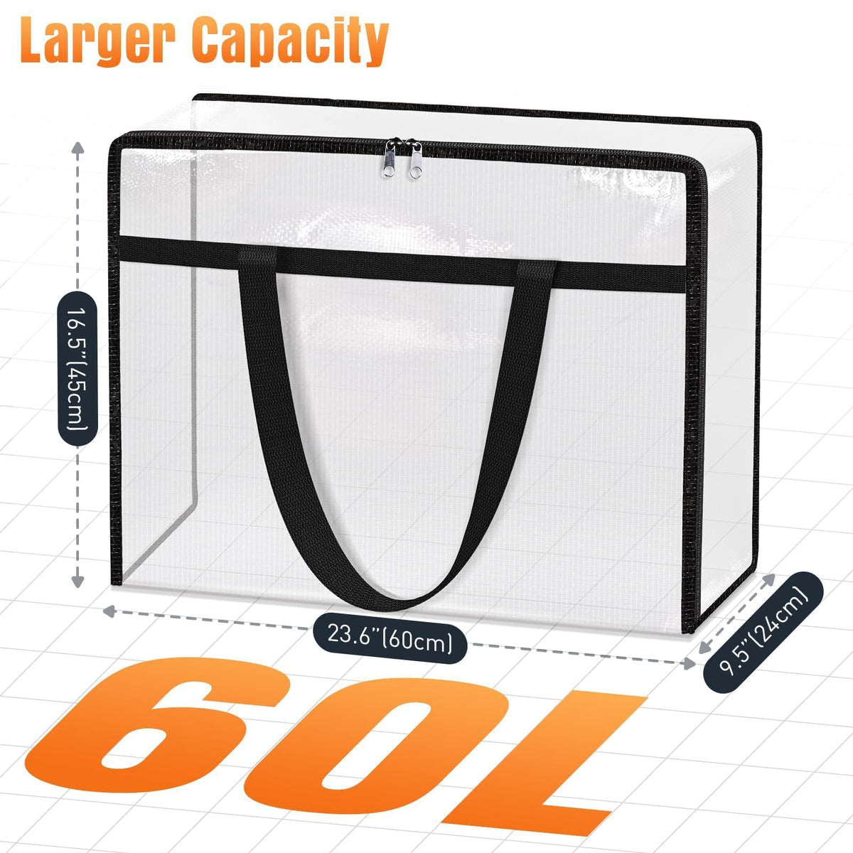 EdenDwell bags with lid keep clothes protected and dust-free