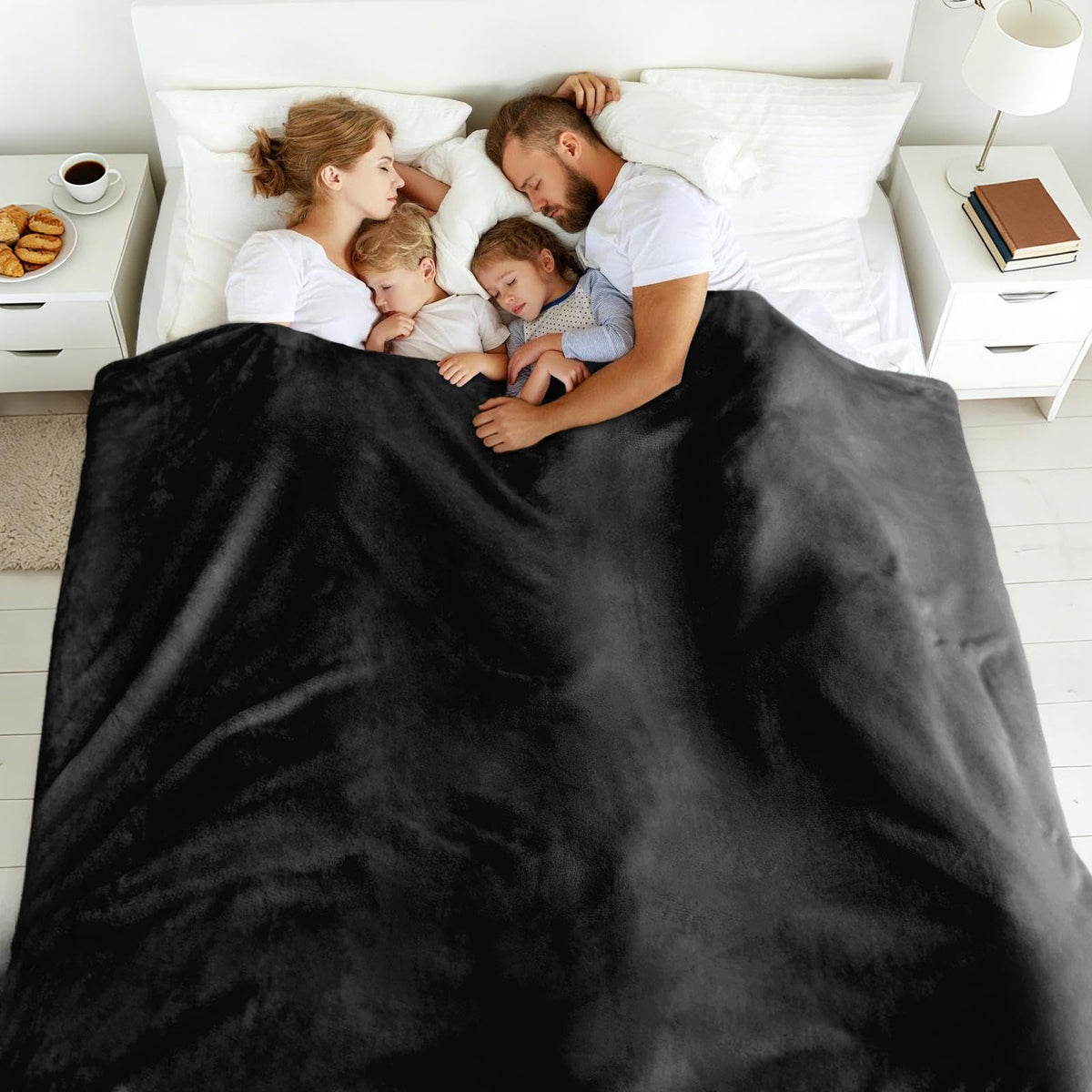 Edenleaf family living room scene, cozy warmth for movie nights.