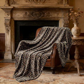 Edenleaf leopard blanket for camping adds soft insulation